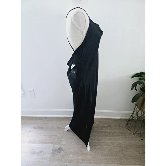 4th Reckless Black Crinkle NWT Sleeveless Midi Slip Dress US XL - UK 14 - EU 42 - Picture 10 of 16